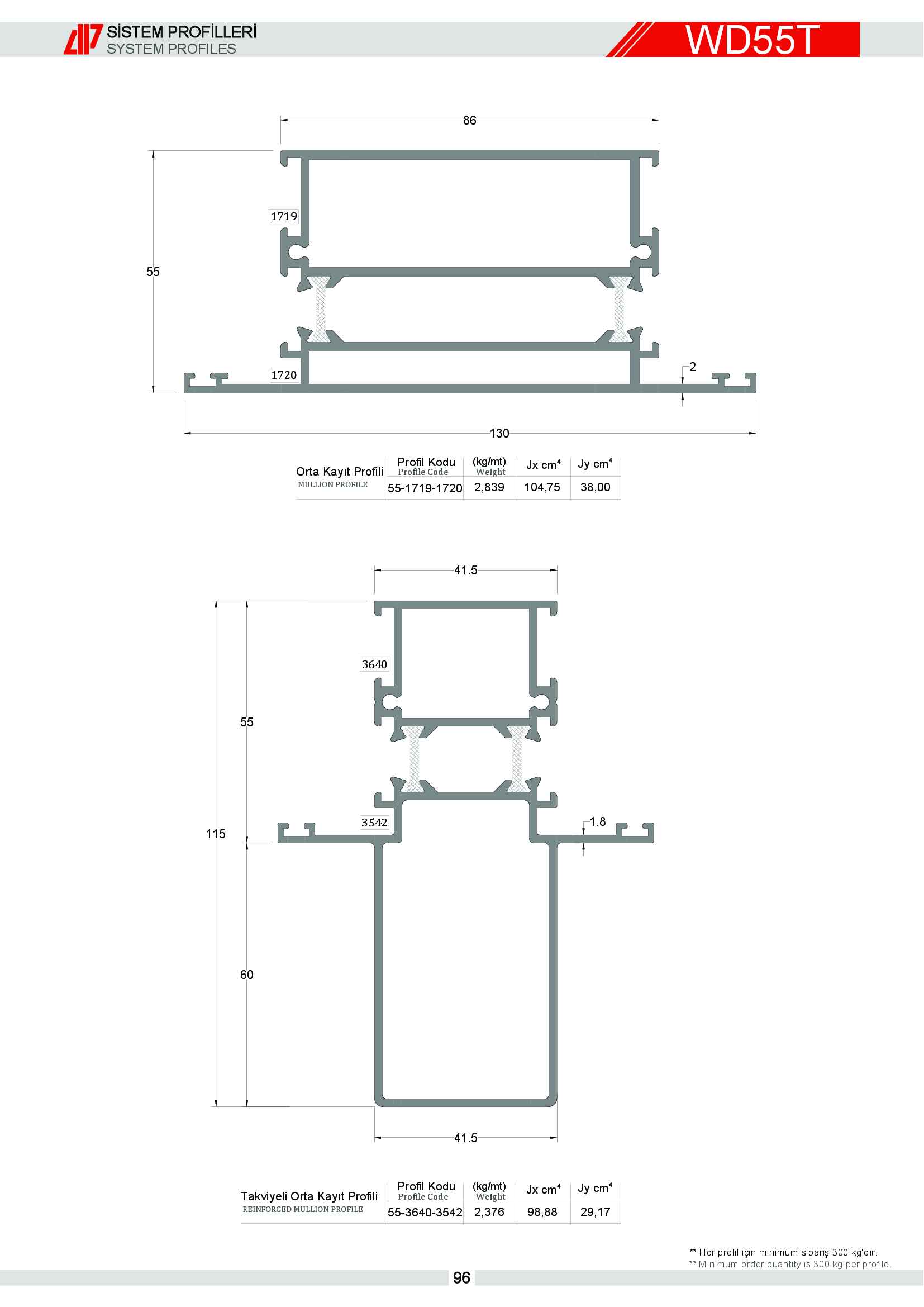 S 55 Yalıtımlı Alüminyum 24